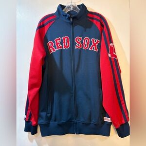 Boston Red Sox Jacket Stitches Men Sz Medium